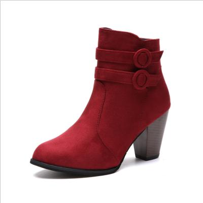 China Fashion trend ladies shoes high heels shoes for women ankle boots women shoes with winter boots for ladies for sale