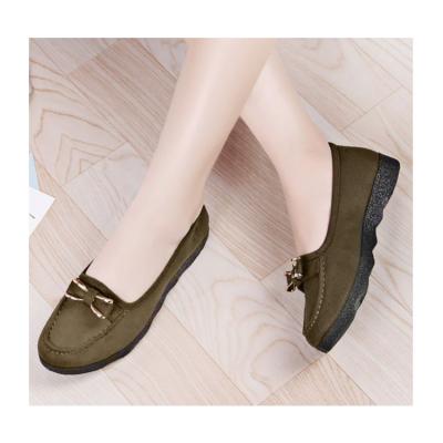 China Anti-odor women fashion spring ladies flat lay shallow shoes loafers slip on casual shoes for sale