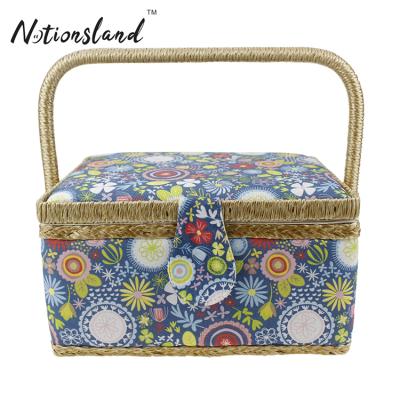 중국 Viable Hot Selling High End Handwork Hobby DIY Must Have Storage Box Sewing Kit Basket 판매용