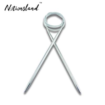 중국 0.4*80cm Circular Stainless Steel Knitting Needle For Scarf Sewing 23S4080X 판매용