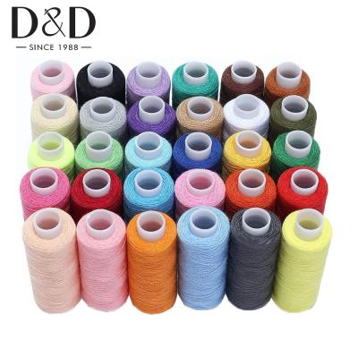 중국 Low Shrinkage 30 Colors Sewing Thread 250 Yards Thread Spool Polyester For Sewing DIY Hand Sewing& Sewing Machine Accessories 판매용