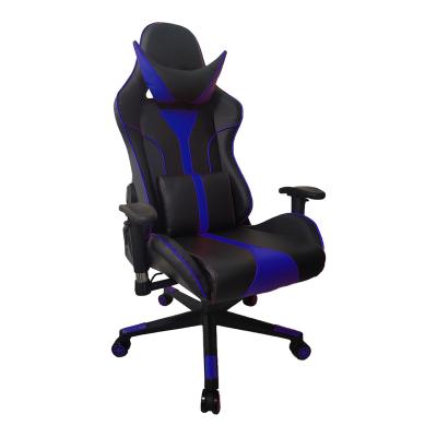 China (Size) Swivel Adjustable Leather Gaming Chair With Neck And Waist Pillows Wholesale Price PVC For Modern Office Desk Furniture Gaming Room CE for sale