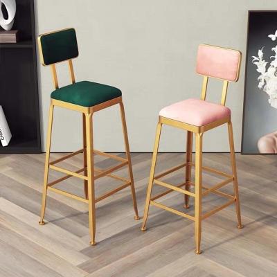 China Modern Modern Velvet Bar Stool for sale