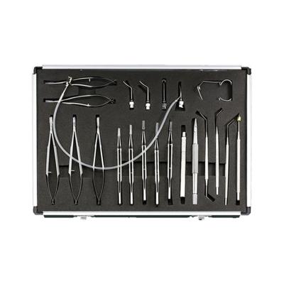 China Cataract Surgery Instruments Stainless Steel Surgical Instrument Cataract 21 Ophthalmic Medical Set for sale