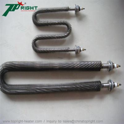 China Heater Parts Electric U Shape SS Finned Tubular Heating Element for sale