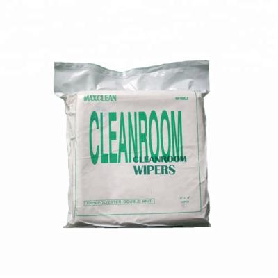 China High Absorptivity Full Inspection Polyester Microfiber Cleanroom Wiper for sale