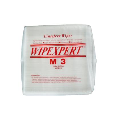 China Sustainable Comfortable M-3 Cleanroom wipes paper for lab and cleanroom for sale