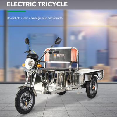 China High Quality Electric Cargo Tricycle Three Wheels 48v 60v 650w Motorcycle Cargo Tricycle/Cargo Ride Replacement China Factory for sale