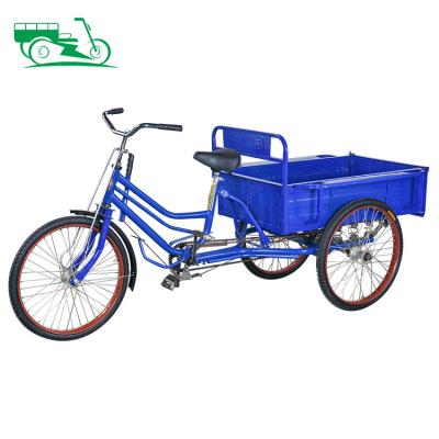 China Cargo ride farm transport tricycle pedal rickshaw/human alternate body 3 wheel open bike adult cargo other tricycle for sale