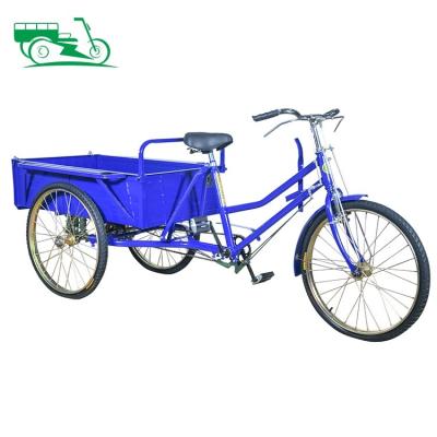 China Nice Transport Factory Design Nice Walk Pedal Tricycle 3 Wheel Tricycle/Human Bicycle Rickshaw Cargo Replacement Open Body for sale