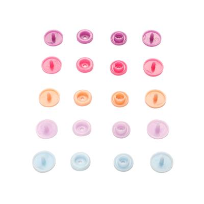 China Other Plastic Snap Button For Baby Fabric DIY Replacement Zipper Repair No-sew Buttons Colorful Snap Button for sale