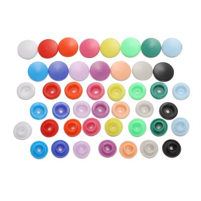 China 9mm nickel free hat plastic snap button for baby clothing colorful pom T09 plastic snap fastener for folder for sale