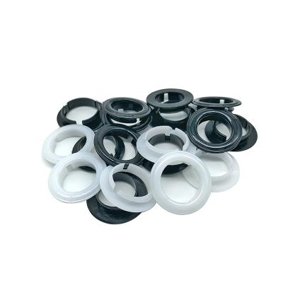 China Eco-friendly plastic grommet grommet for curtain shoe bag garment accessories waist quality plastic grommet and grommet for sale