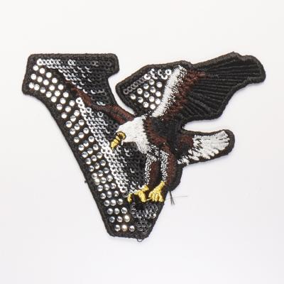 China Other Little Eagle Embroidered Cool Retro Embroidery Patches Type Custom Logo Patch for sale