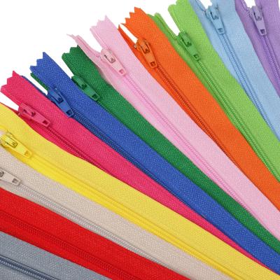 China 3# End End Viable Nylon Zipper For Clothes Skirt Dress Bag Fashion Decorative 20cm 20 Colors Nylon Zipper For Tailor Sewing Crafts for sale