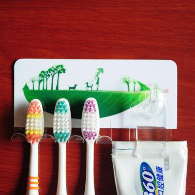 China Viable Colorful Printing Plastic Toothbrush Holder Fancy Promotion for sale