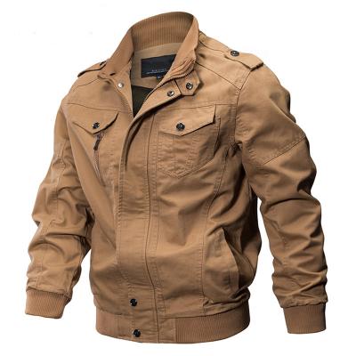 China Breathable Custom Mens Spring Plus Size Military Jacket Army Bomber Jacket for sale