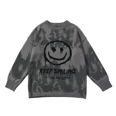 China 2020 Anti-wrinkle New Arrival Tie Dye Knit Sweater Custom Crewneck Sweater Plus Size Knit Cardigan Sweaters for sale