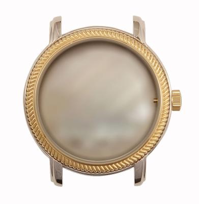 China 5 Degree Bezel Coin Case Cnc Watch Accessories Manufacturer 42.20mm Waterproof Watch Case Fits Japan 763 Movement Swiss 2035 Movement for sale