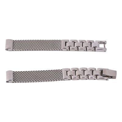 China Designer Waterproof And Wear Resistant 10MM Milan Mesh Core Strap Stainless Steel Solid Jewelry Buckle Strap for sale