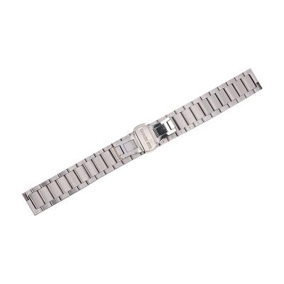 China Full Waterproof And Wear Resistant Brushed Steel Strap 16MM Stainless Steel Hand Wrist Sports Metal Strap for sale