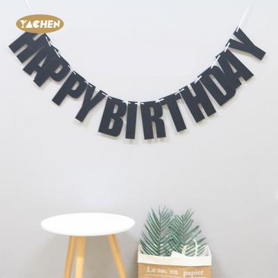 China Glitter YACHEN 2021 New Glitter Glitter Paper Banner Hot Sale Banner Custom For Party Happy Birthday Eco-friendly Banner for sale