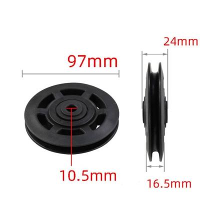 China Size reduction Bearing pulley 97mm 90mm 100 110 115 120 Fitness equipment plastic pulley gym equipment accessories for sale