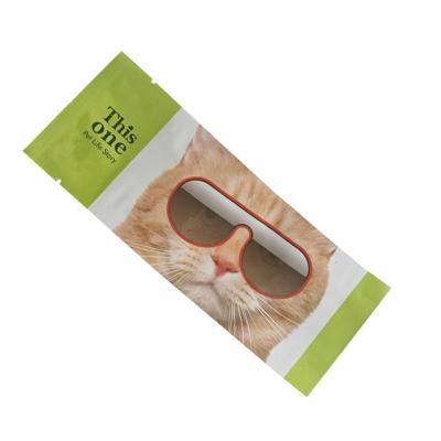 China Good Barrier Minlee Sello Custom Trilateral Small Bags For Tea Coffee Pet Snack Bag Three Sides Sealed Packet Pet Snack Bag for sale