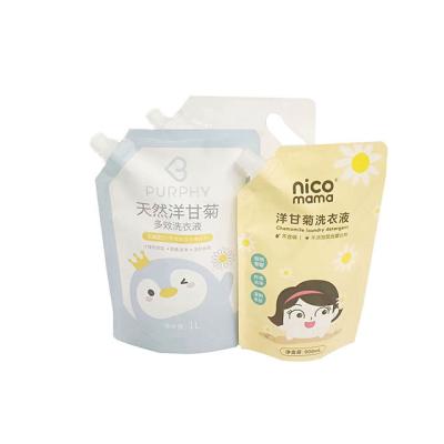 China Barrier 2023 Customized Aluminum Foil Bolsas Detergentes Liquido Washing Powder Spout Bag Empty Liquid Pouches Packaging Bags for sale