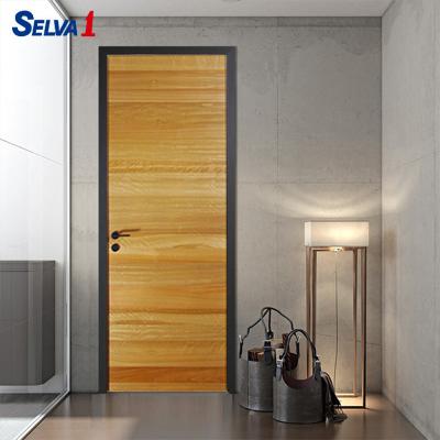 China Flush decoration wooden door with eucalyptus figure for sale