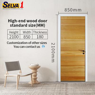 China Flush decoration wooden door with eucalyptus figure for sale