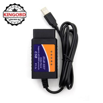 China For Most Cars 2019 Best Price ELM 327 USB V1.5 OBD2 OBDii Scanner Car Diagnostic Tool OBD2 Scanner For Android for sale