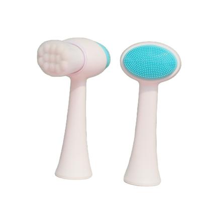 China Fashionable Makeup OEM Bamboo Charcoal Silicone Face Brush Facial Deep Cleansing Wash Cleanser Beauty Device Daily Manual Massage Facial Brush Sili for sale