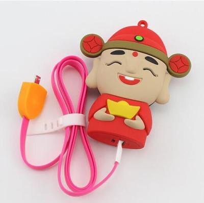 China OEM Power Bank Soft PVC 3D Santa Shape Charge Battery For Universal Gift for sale