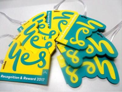 China Custom 2017 Recognition & Reward Silicone Rubber Soft PVC Luggage Tag For Travel Bag Tag for sale