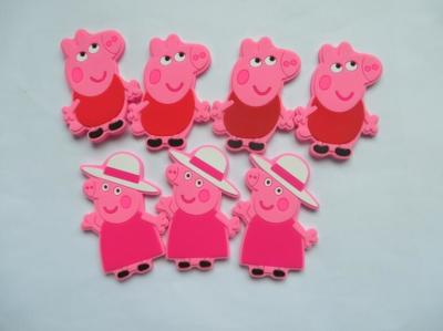 China Funny 3d Cartoon Pig Shape Rubber Fridge Magnet PVC In Pink Color , Best Tourist Fridge Magnet Soft PVC for sale