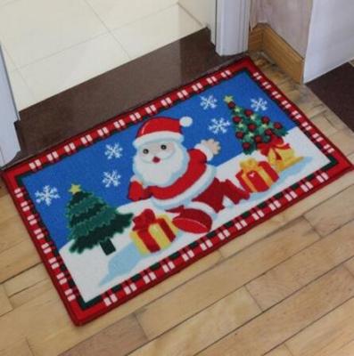 China Happy Christmas Anti Slip Bath Floor Mat In Nylon Material, Best Gift For Kids,Size 40*60CM for sale