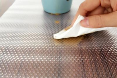 China Custom Clear EVA Kitchen Drawer Anti Slip Mat / EVA Film , Washable And Easy To Cut Placemat For Protecting for sale