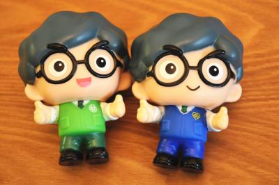 China Custom Cute 3D Student Figures PVC Toys Vinyl Doll Toy ,Eco-friendly ,Accept OEM , Best Gifts For Kids for sale