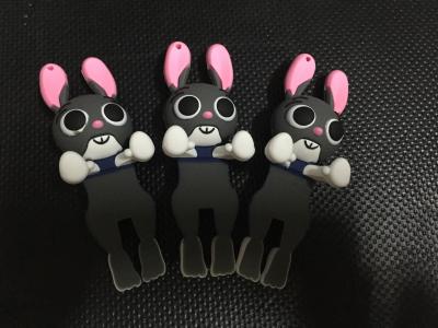 China 2017 encantos suaves lindos del teléfono celular del PVC de DIY 3D Zootopia Judy, palillo a la caja elegante del teléfono, la mejor decoración del regalo del teléfono en venta