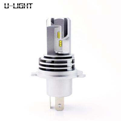 China Hot Selling Built-in Fan Led Headlight Bulb Car Light Halogen M3 5000LM H4 Size Led Headlight Brightest for sale