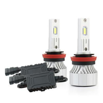 China Headlight For Car 2021 Stable Quality 9000lm Led Headlight Bulb 6000K 6500K H11 HB3 HB4 48W High Power Fast Cooling System For Car for sale