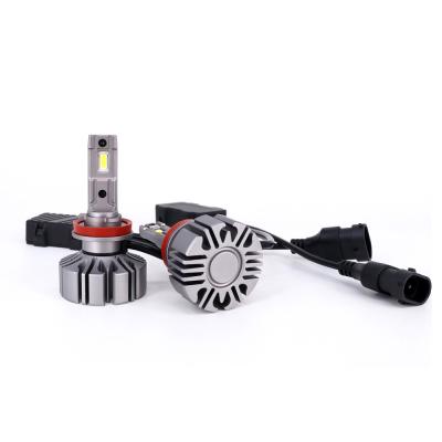 China USA A380 Aluminum Material G9 LED Headlight Bulb H8 H9 H11 With GCR LED Chips 30W 6000LM Copper PCB No Fan Design For Car Headlight 6000K for sale