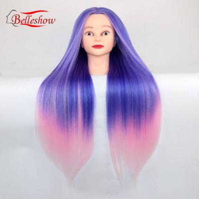 China Hot Wholesale Hair Straight Female Mannequins Products Hair Straight Female Mannequins Color Shade Color Sale Wave Salon School Master Training Head for sale