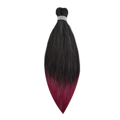 China Hot Selling Pre Stretched Yaki Hair Synthetic Hair Japanese Fiber Jumbo Braids Pre Stretched for sale