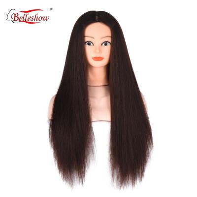 China Wholesale Hot Selling Corn Synthetic Hair Wig Favorite Cheap Synthetic Mold Head Wig Bride's Hair Styling Teaches Master Model for sale