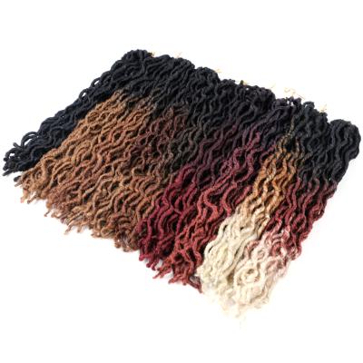 China Hot Selling U-tip Hair Locs 18 Gypsy Inch 24 Holds 100g Ombre Dreadlock Synthetic Faux Locs Hair for sale