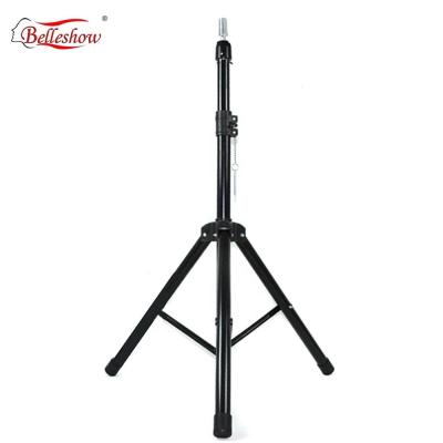 China Hot Selling Wholesale Cheap Wig Head Teaching Tripod Stainless Steel Synthetic Wig Head Model Tripod Hedge Stand Master Model for sale