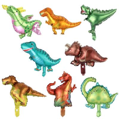 China Wholesale Kid's Toy Globos Special Shape Cartoon Triceratops Tyrannosaurus Balloon Mini Dinosaur Aluminum Foil Balloon Party Decoration New for sale