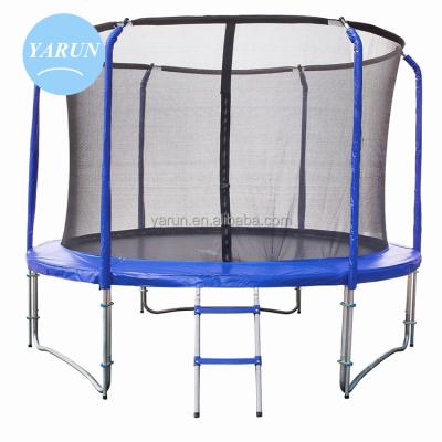 China YARUN 10ft Public Places Trampoline with Steel Flex Metal Ring Enclosure for sale